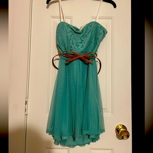 Teal cute dress